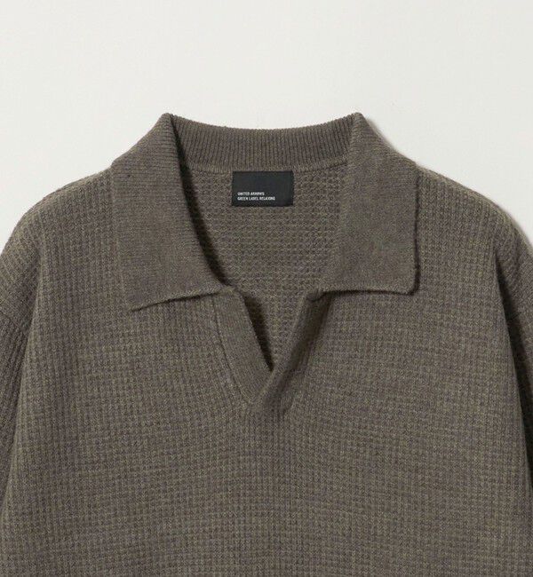 UNITED ARROWS green label relaxing「【WEB限定】JUST fit ミドルゲージ スキッパー ニット」|ニット・セーター|