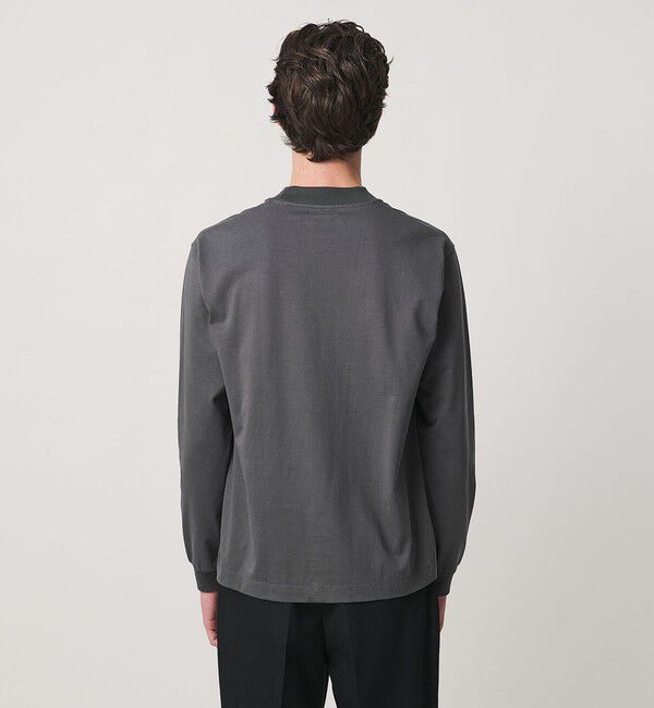 UNITED ARROWS「ALBINI オーガニックコットン モックネック ロングスリーブ Tシャツ 抗菌防臭」|Tシャツ・カットソー|