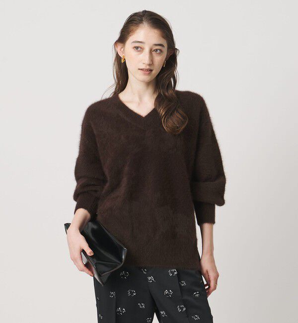 UNITED ARROWS「フォックスカシミヤ Vネック ニット」|ニット・セーター|