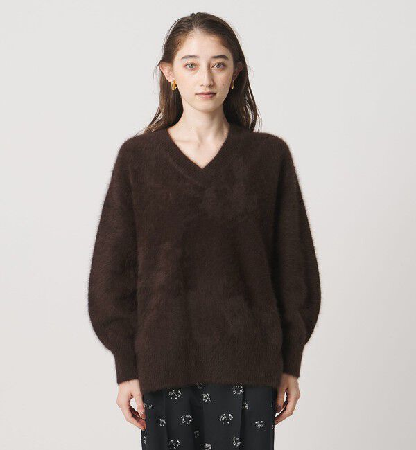 UNITED ARROWS「フォックスカシミヤ Vネック ニット」|ニット・セーター|