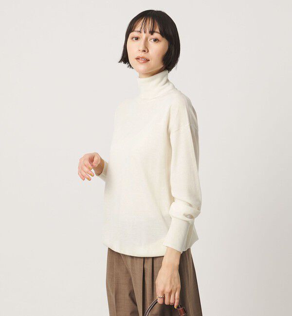 UNITED ARROWS「18G ウール タートルネック ニット ‐ウォッシャブル‐」|ニット・セーター|