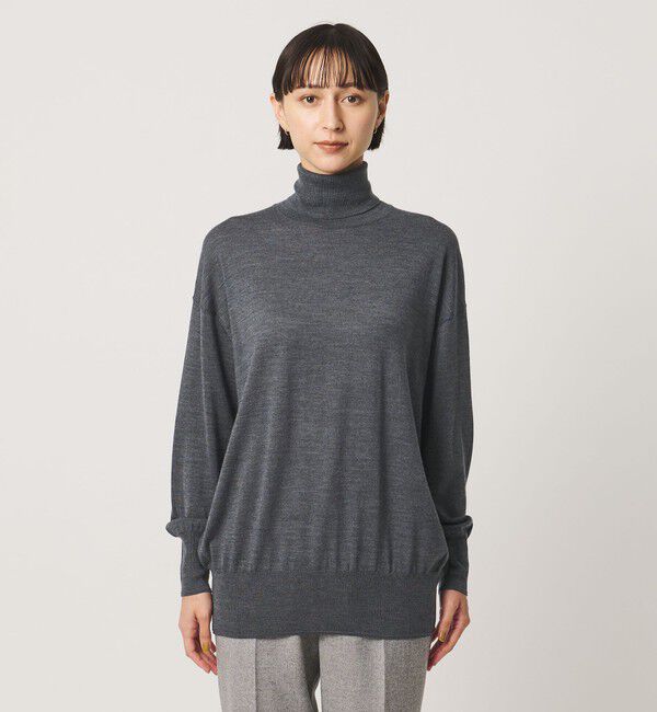 UNITED ARROWS「18G ウール タートルネック ニット ‐ウォッシャブル‐」|ニット・セーター|