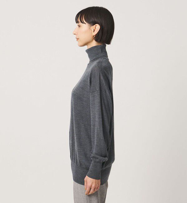 UNITED ARROWS「18G ウール タートルネック ニット ‐ウォッシャブル‐」|ニット・セーター|