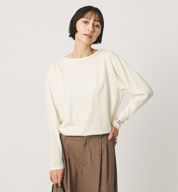 UNITED ARROWS「ボートネック ロングスリーブ カットソー」|Tシャツ・カットソー|