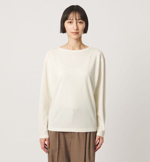 UNITED ARROWS「ボートネック ロングスリーブ カットソー」|Tシャツ・カットソー|