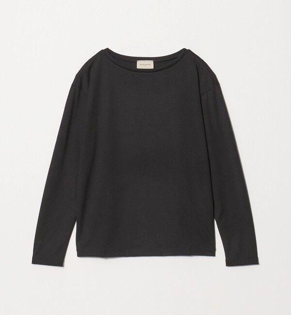 UNITED ARROWS「ボートネック ロングスリーブ カットソー」|Tシャツ・カットソー|BLACK