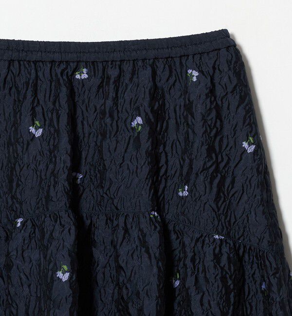 UNITED ARROWS「フクレ フラワー ジャガード スカート」|フレア|