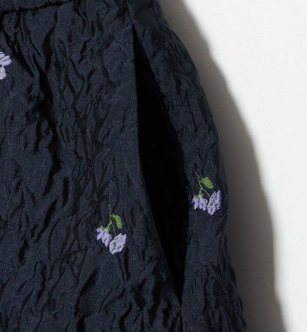 UNITED ARROWS「フクレ フラワー ジャガード スカート」|フレア|