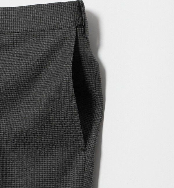 UNITED ARROWS「ハウンドトゥース サイドエクステンド ノープリーツ スラックス COMFORT EASY-MODEL」|スラックス|
