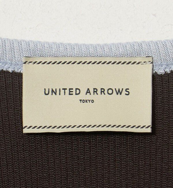 UNITED ARROWS「リブ バイカラー パイピング カットソー」|Tシャツ・カットソー|