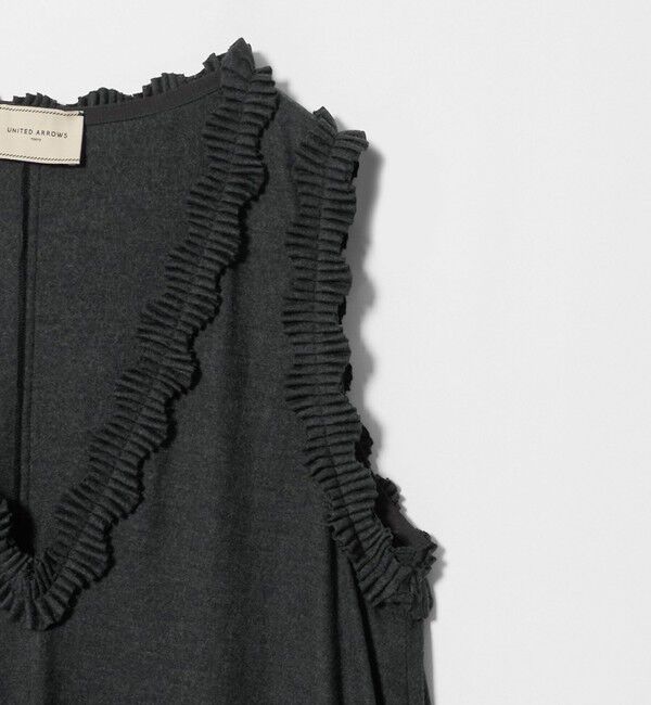 UNITED ARROWS「タック フリル ジャンパースカート」|ジャンパースカート|