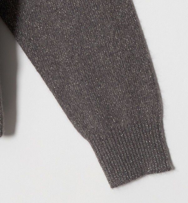 UNITED ARROWS「フォックス ウール ラメ クルーネック ニット」|ニット・セーター|