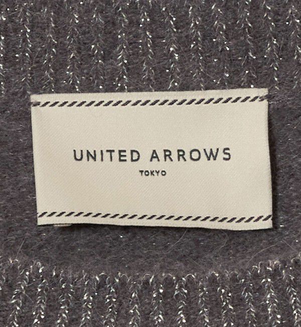 UNITED ARROWS「フォックス ウール ラメ クルーネック ニット」|ニット・セーター|