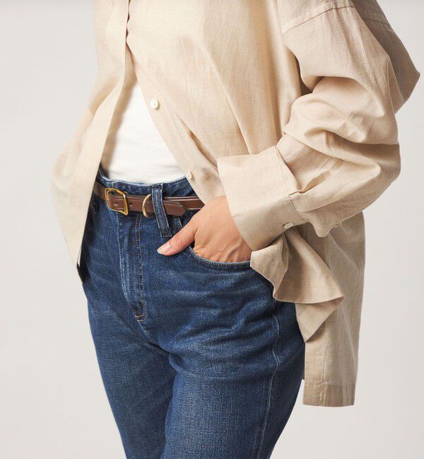 UNITED ARROWS green label relaxing「＜TORY LEATHER＞ベルト / WIDE PLAIN CREASED」|ベルト|