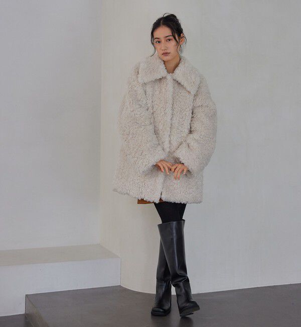 EMMEL REFINES「＜EMMEL REFINES＞EM カーリーボア ミディアム コート」|その他|