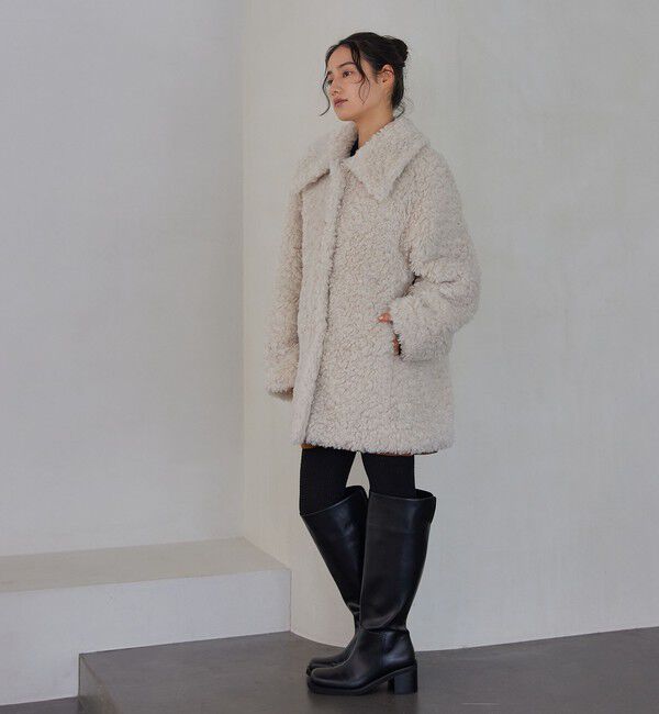 EMMEL REFINES「＜EMMEL REFINES＞EM カーリーボア ミディアム コート」|その他|