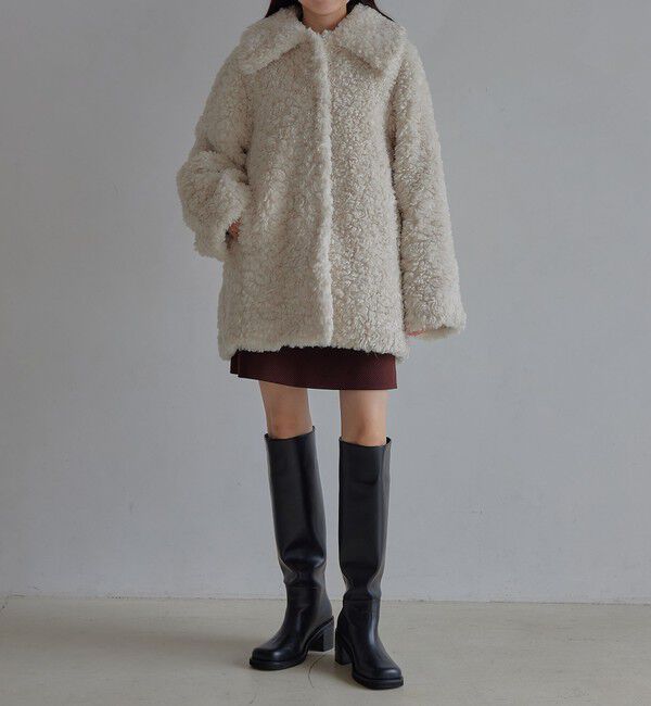 EMMEL REFINES「＜EMMEL REFINES＞EM カーリーボア ミディアム コート」|その他|