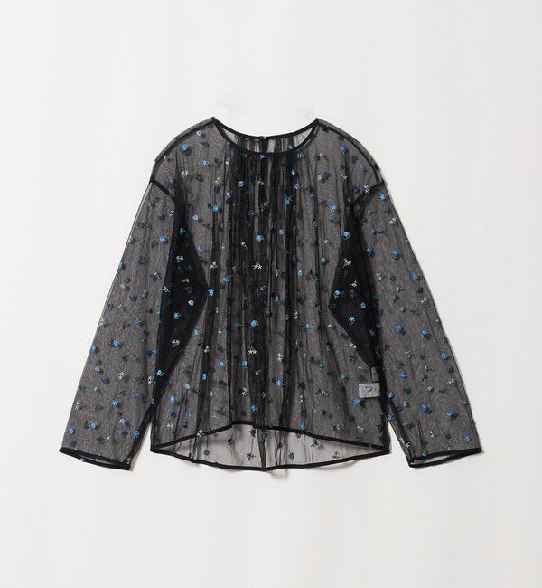 UNITED ARROWS green label relaxing「【WEB限定】＜at ease＞チュール シシュウ プルオーバー」|Tシャツ・カットソー|