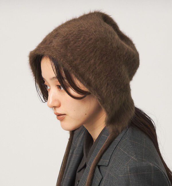 UNITED ARROWS green label relaxing「ヘアリー イヤーカバー ワッチ 2」|ニット帽|MD.BROWN