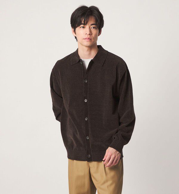 UNITED ARROWS green label relaxing「モール ポロニット カーディガン」|カーディガン|
