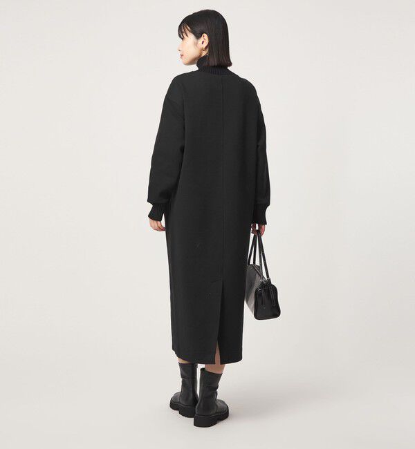 UNITED ARROWS green label relaxing「［size SHORTあり］ダンボール ハイネック ワンピース」|ワンピース|