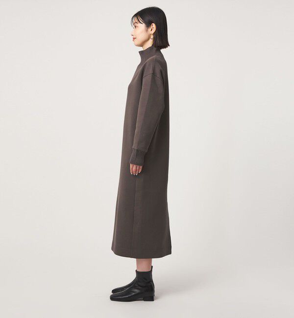UNITED ARROWS green label relaxing「［size SHORTあり］ダンボール ハイネック ワンピース」|ワンピース|