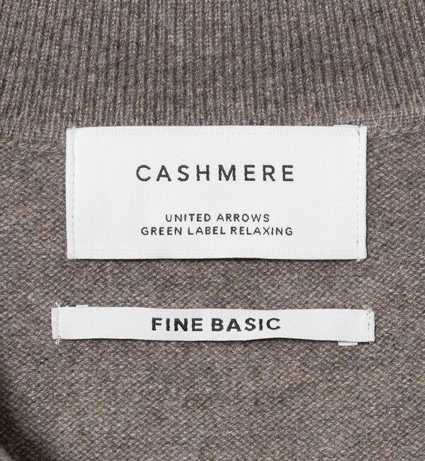 UNITED ARROWS green label relaxing「FINE BASIC カシミヤ スキッパー ポロニット」|ニット・セーター|