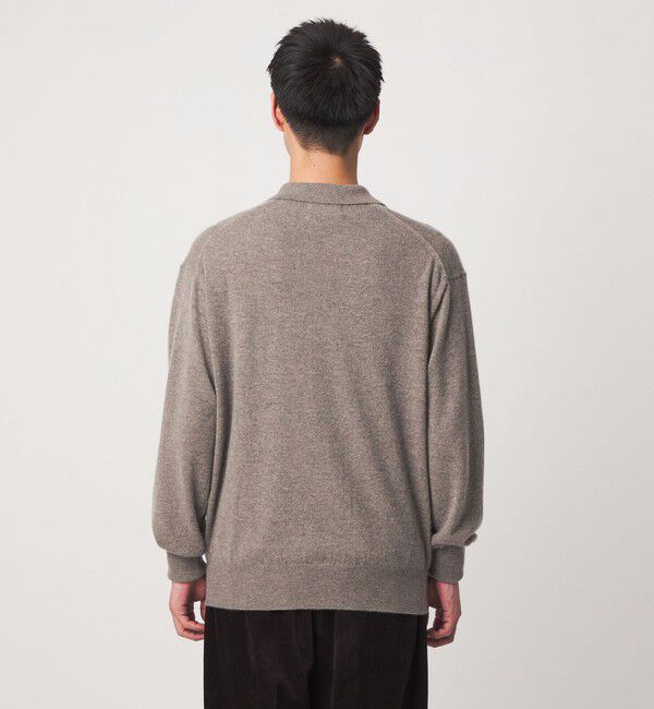 UNITED ARROWS green label relaxing「FINE BASIC カシミヤ スキッパー ポロニット」|ニット・セーター|
