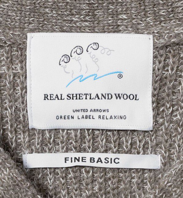 UNITED ARROWS green label relaxing「FINE BASIC シェットランドウール Vネック ニット」|ニット・セーター|