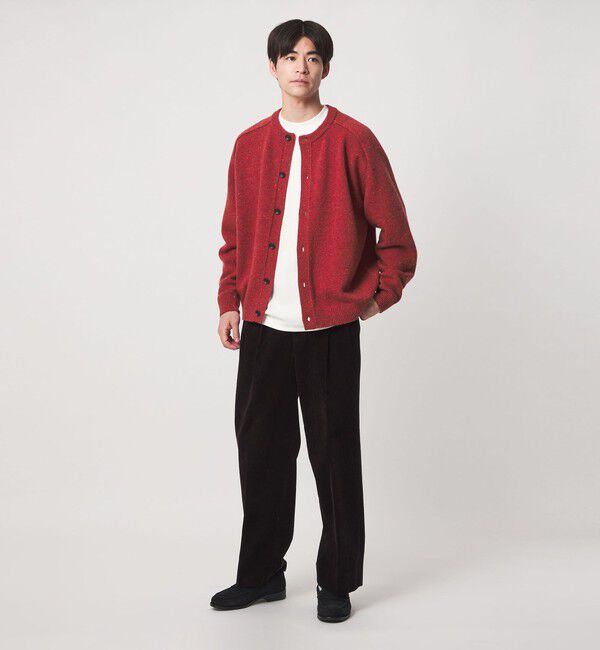 UNITED ARROWS green label relaxing「ウール ナイロン カラーネップ カーディガン」|カーディガン|