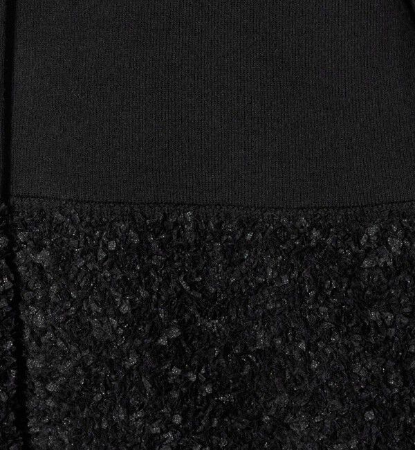 UNITED ARROWS green label relaxing「ファンシー コンビ ノーカラー カーディガン 」|カーディガン|