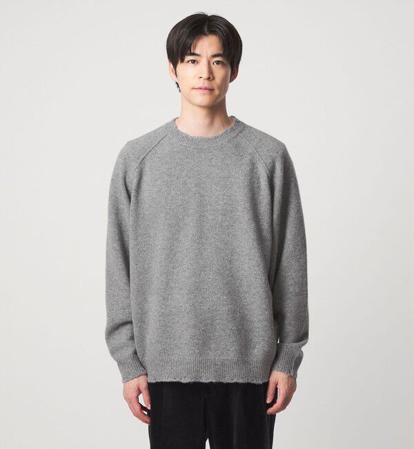 UNITED ARROWS green label relaxing「AOTEAROA WOOL FRAY クルーネック ニット」|ニット・セーター|