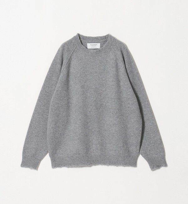 UNITED ARROWS green label relaxing「AOTEAROA WOOL FRAY クルーネック ニット」|ニット・セーター|