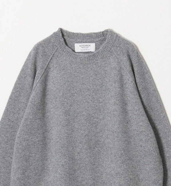 UNITED ARROWS green label relaxing「AOTEAROA WOOL FRAY クルーネック ニット」|ニット・セーター|