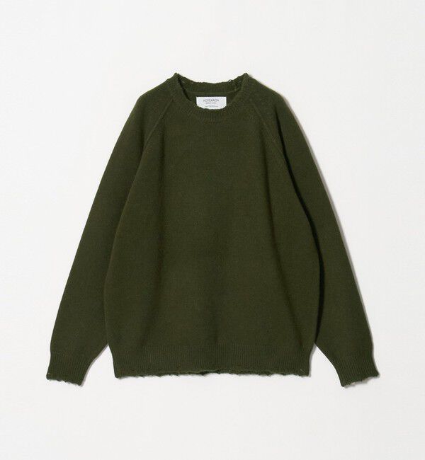 UNITED ARROWS green label relaxing「AOTEAROA WOOL FRAY クルーネック ニット」|ニット・セーター|
