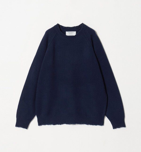 UNITED ARROWS green label relaxing「AOTEAROA WOOL FRAY クルーネック ニット」|ニット・セーター|