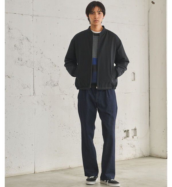 UNITED ARROWS green label relaxing「サキソニー パデッド ジップ ブルゾン -撥水-」|ブルゾン・スタジャン|