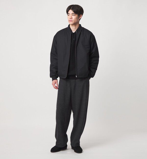 UNITED ARROWS green label relaxing「サキソニー パデッド ジップ ブルゾン -撥水-」|ブルゾン・スタジャン|