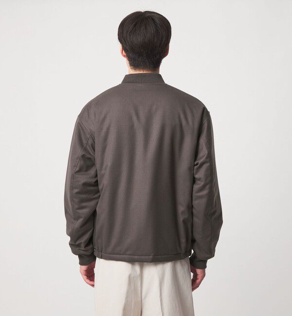 UNITED ARROWS green label relaxing「サキソニー パデッド ジップ ブルゾン -撥水-」|ブルゾン・スタジャン|