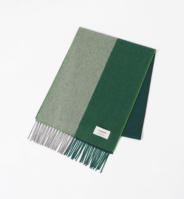 UNITED ARROWS green label relaxing「カシミヤ 100 パネル マフラー」|マフラー|DK.GREEN
