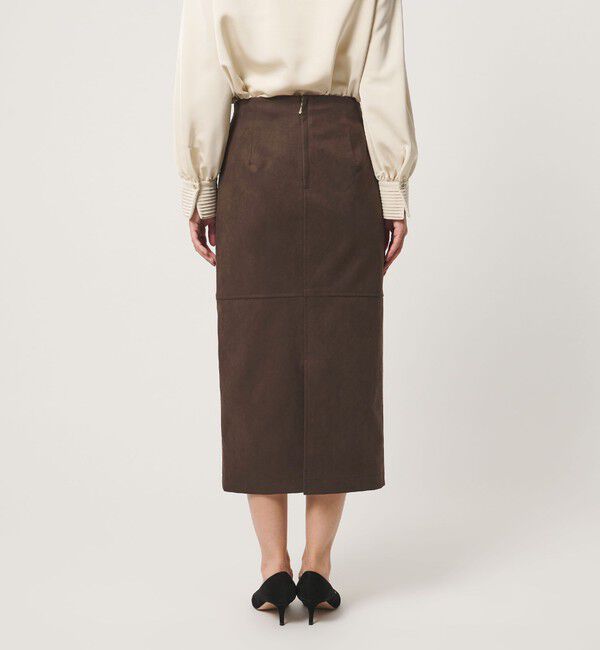 UNITED ARROWS「スエードライク タイトスカート ‐ウォッシャブル‐」|タイト|