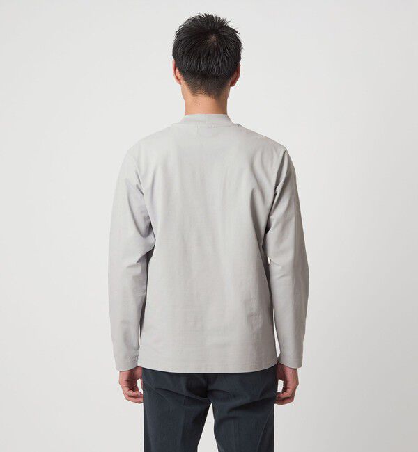 UNITED ARROWS green label relaxing「【WEB限定】JUST fit クリーン カノコ モックネック 長袖 Tシャツ -抗菌-」|Tシャツ・カットソー|