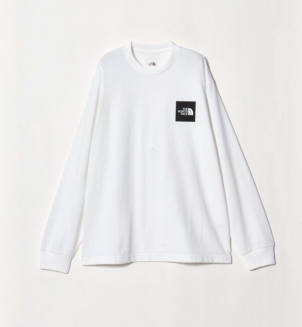 UNITED ARROWS green label relaxing「【WEB限定】＜THE NORTH FACE＞ロングスリーブ スクエア ロゴ ティー 長袖 Tシャツ」|Tシャツ・カットソー|WHITE