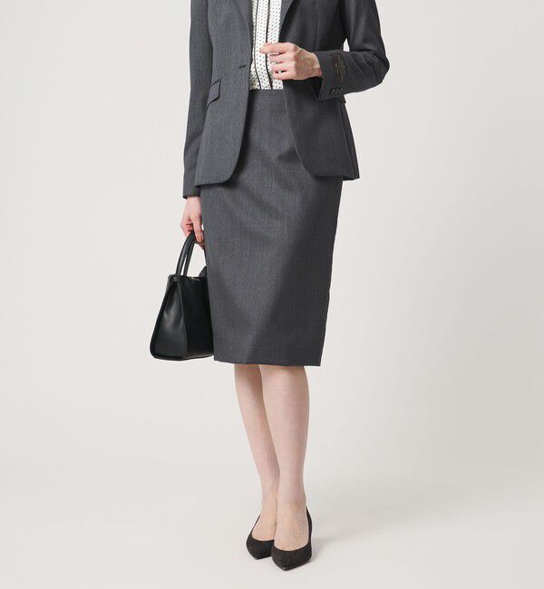 UNITED ARROWS「Vitale Barberis Canonico タイトスカート」|タイト|DK.GRAY
