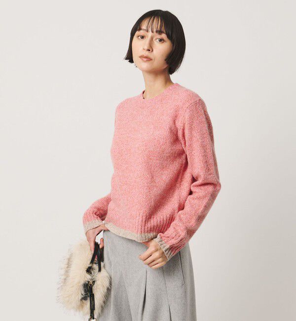 UNITED ARROWS「ミックスカラー クルーネック ニット」|ニット・セーター|