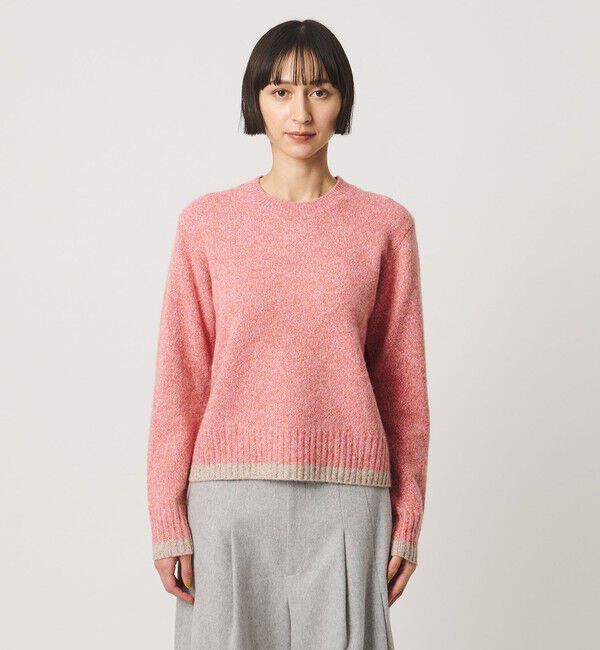 UNITED ARROWS「ミックスカラー クルーネック ニット」|ニット・セーター|