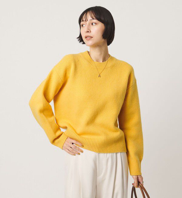 UNITED ARROWS「5G カシミヤ ウール クルーネック ニット」|ニット・セーター|