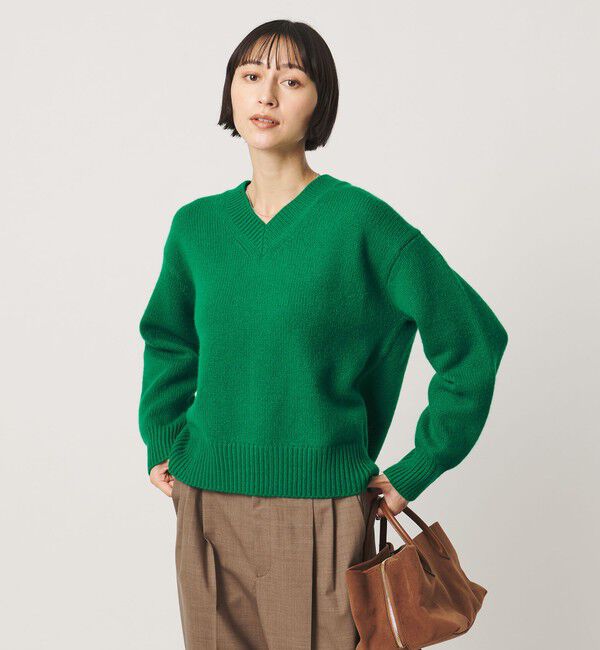 UNITED ARROWS「5G カシミヤ ウール Vネック ニット」|ニット・セーター|