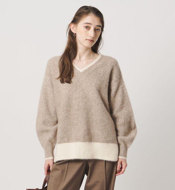 UNITED ARROWS「フォックスカシミヤ スパンコール Vネック ニット」|ニット・セーター|その他2