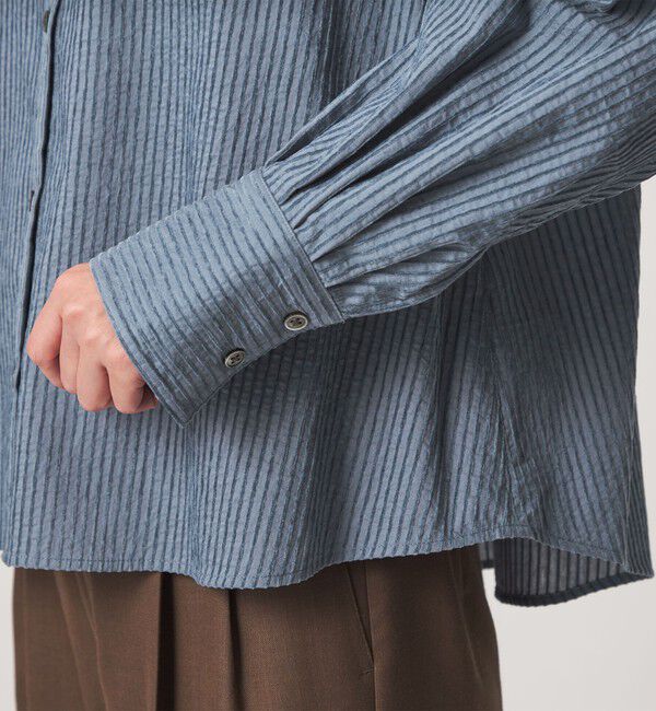 UNITED ARROWS green label relaxing「モール シアー ストライプ シャツ」|シャツ・ブラウス|